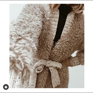 Misha & Puff Furry Alpaca Jacket Harbor Grey XS/S